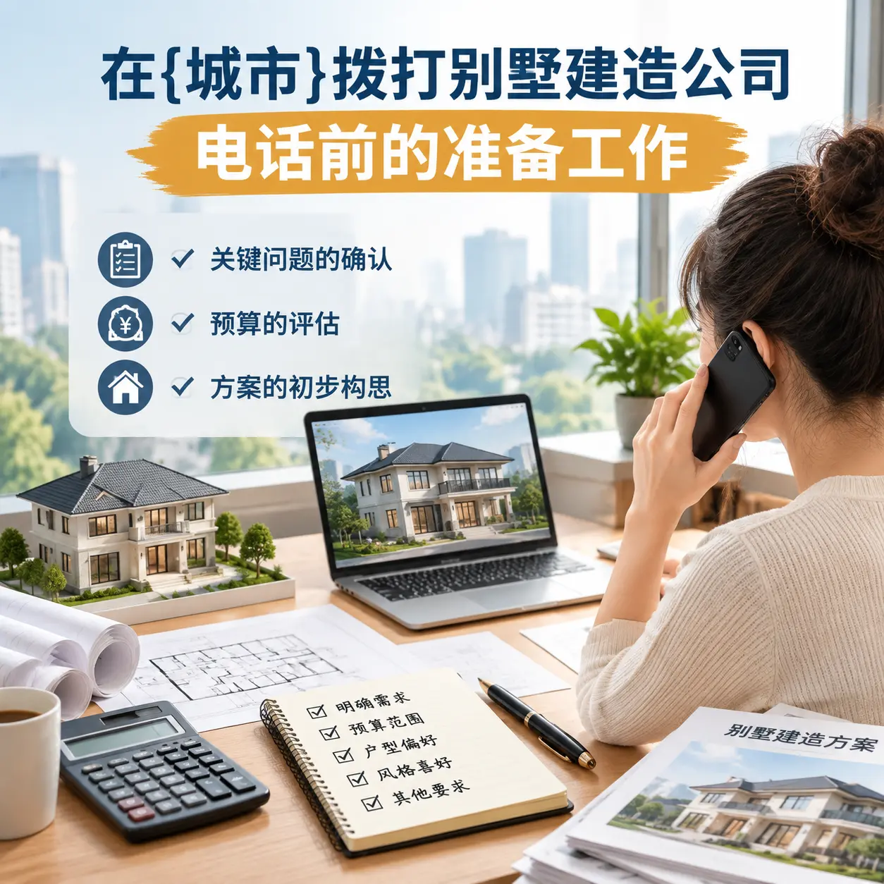 在丹寨拨打别墅建造公司电话前的准备工作