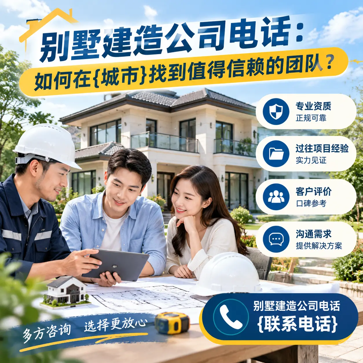 别墅建造公司电话：如何在丹寨找到值得信赖的团队？