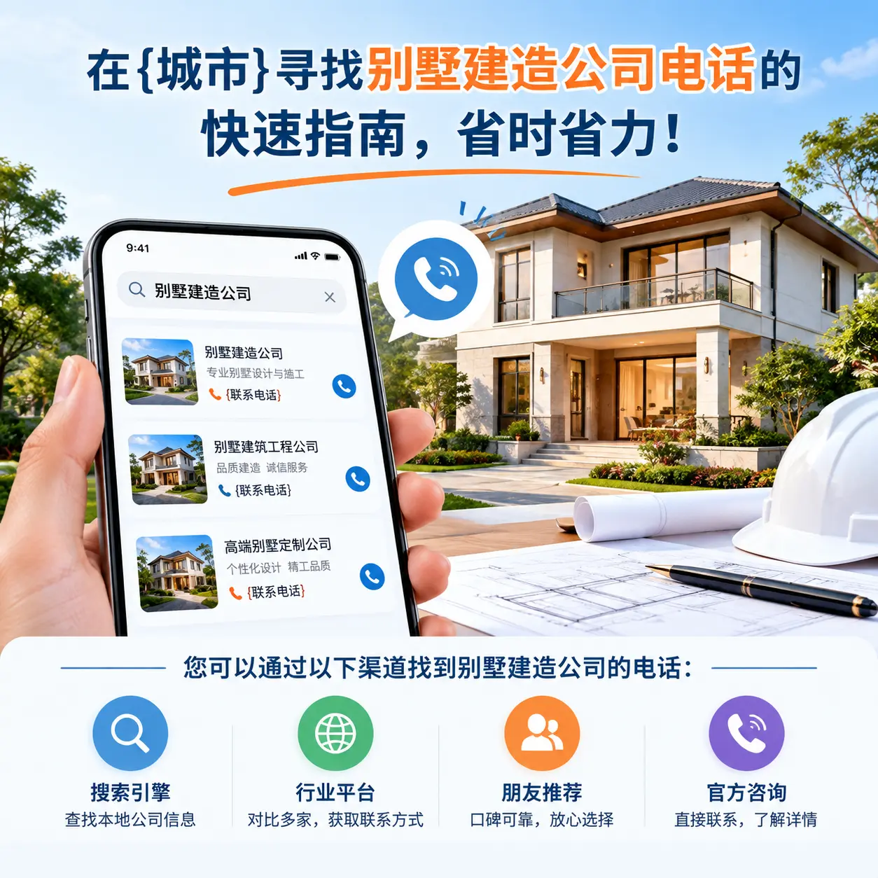在丹寨寻找别墅建造公司电话的快速指南，省时省力！