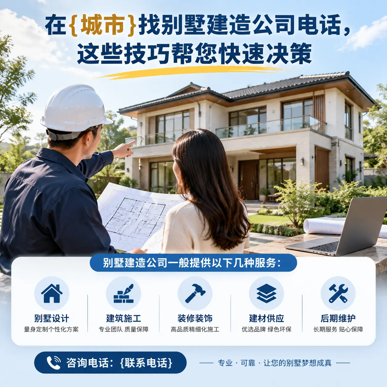在丹寨找别墅建造公司电话，这些技巧帮您快速决策