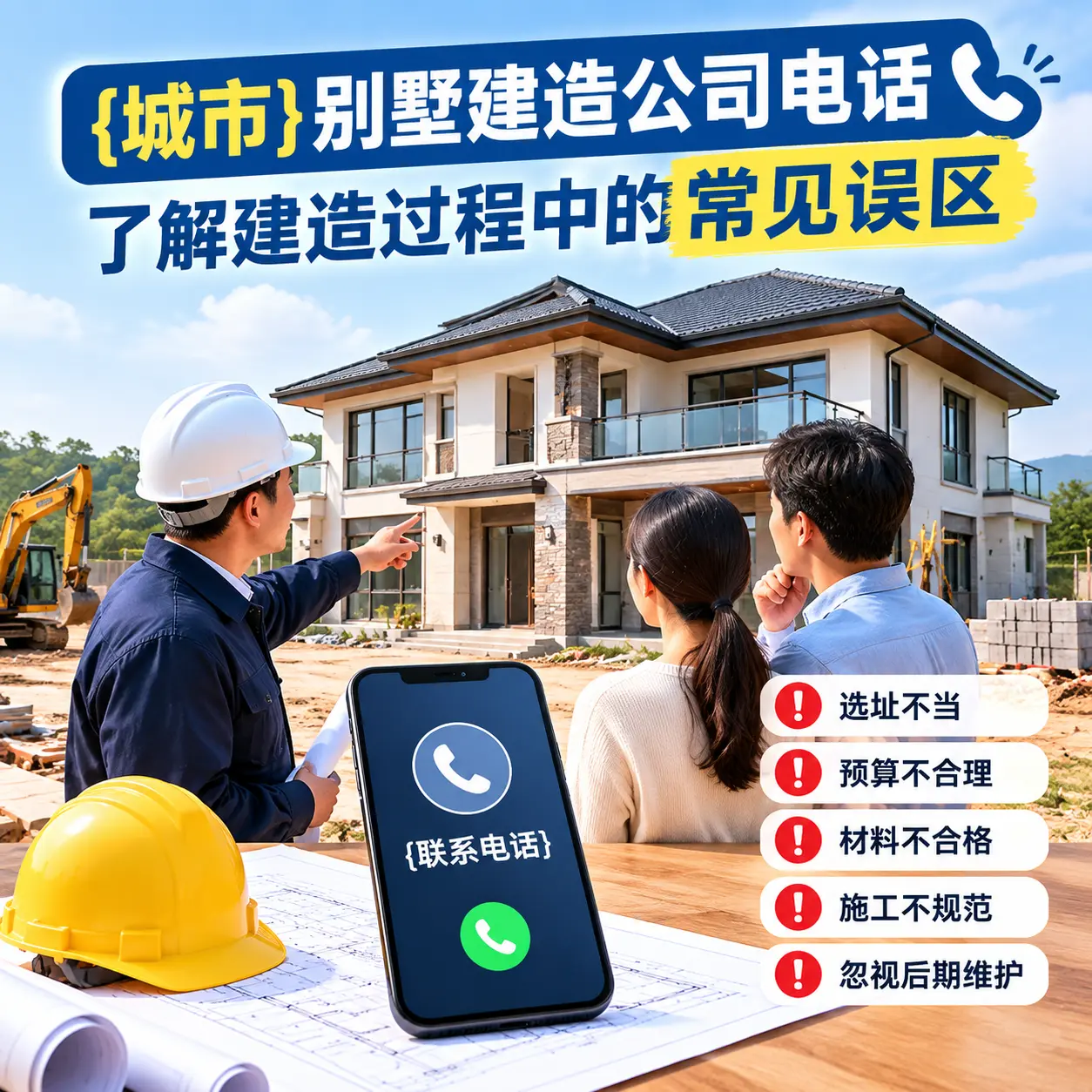 丹寨别墅建造公司电话，了解建造过程中的常见误区